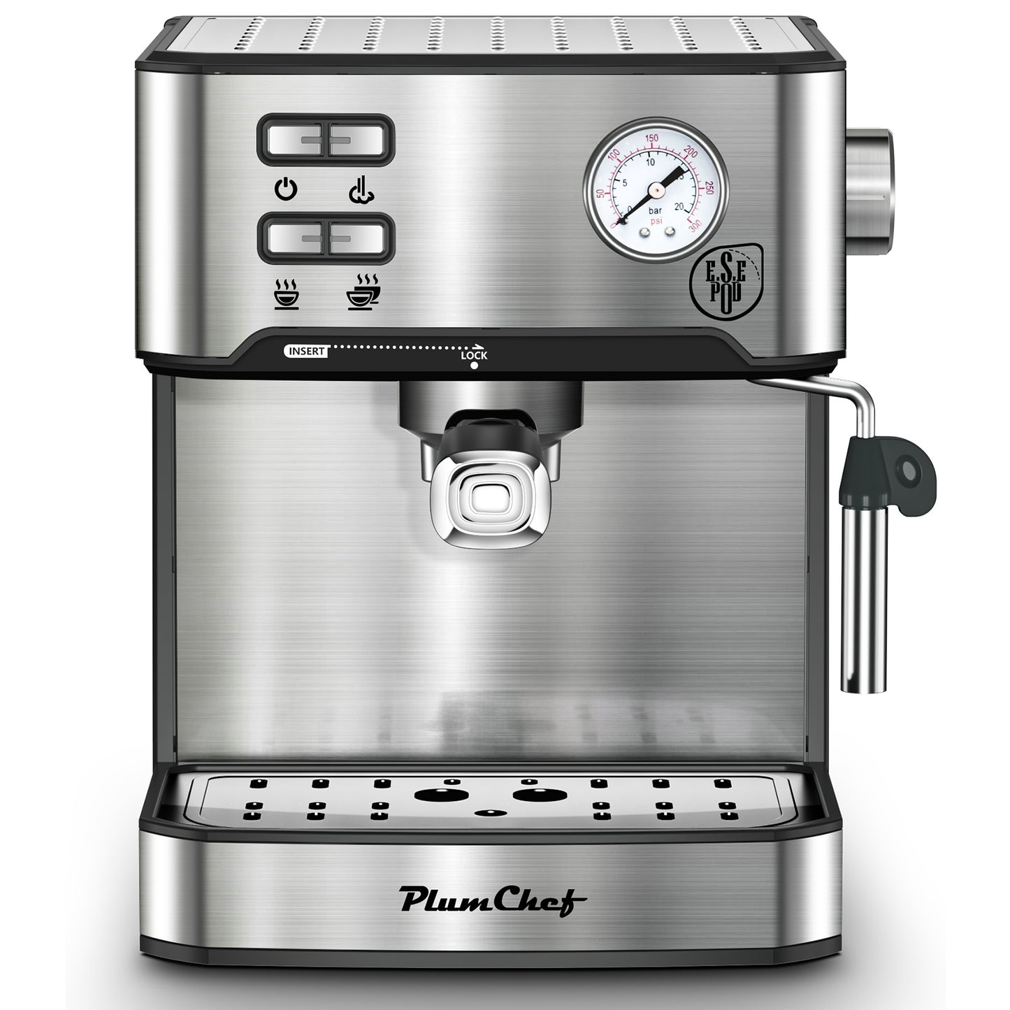 HomeBarista Elite – 20-Bar Stainless Steel Espresso Maker + Frother LOW PRICE