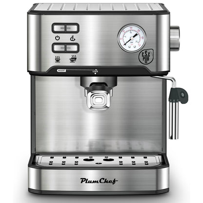 HomeBarista Elite – 20-Bar Stainless Steel Espresso Maker + Frother LOW PRICE