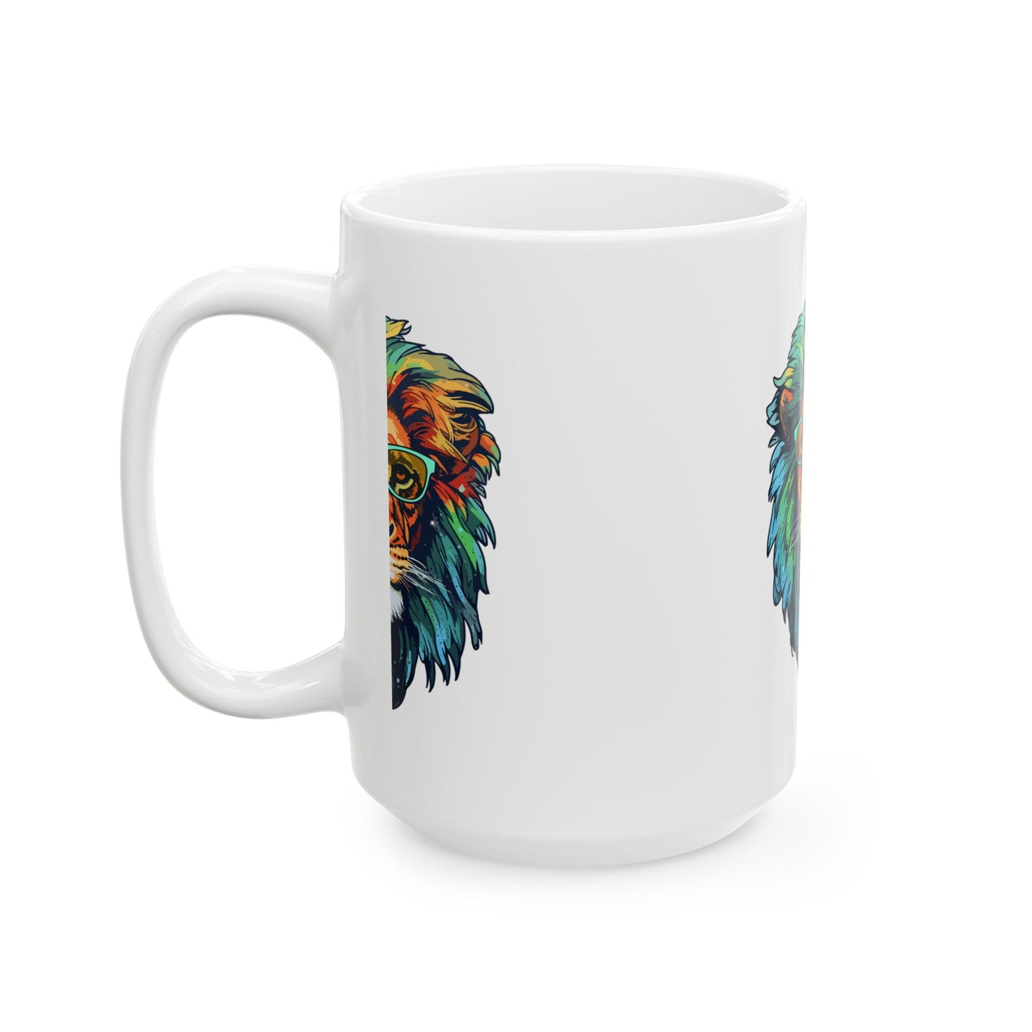 Inspirational Ceramic Mug, Lion Lovers