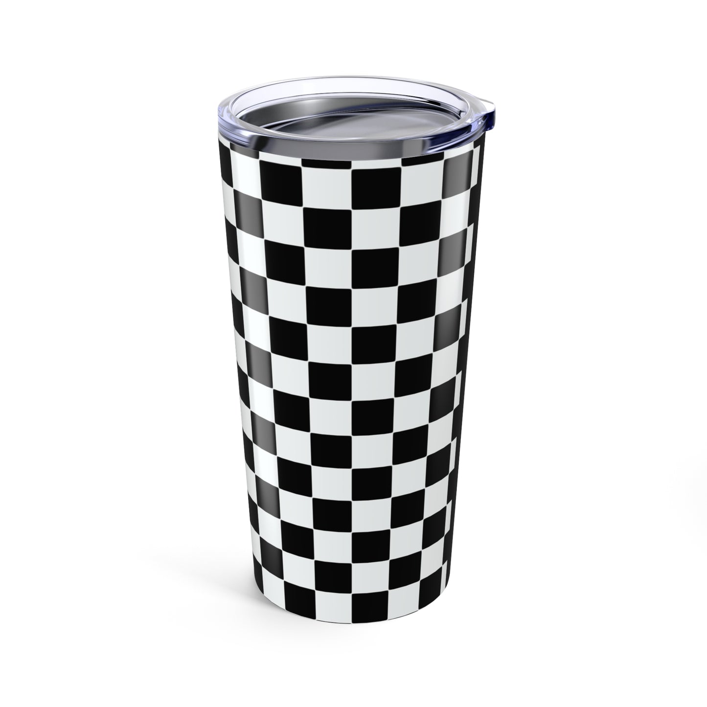 Retro-Rebel Unf★ckwithable-ish Tumbler, Orange Checker