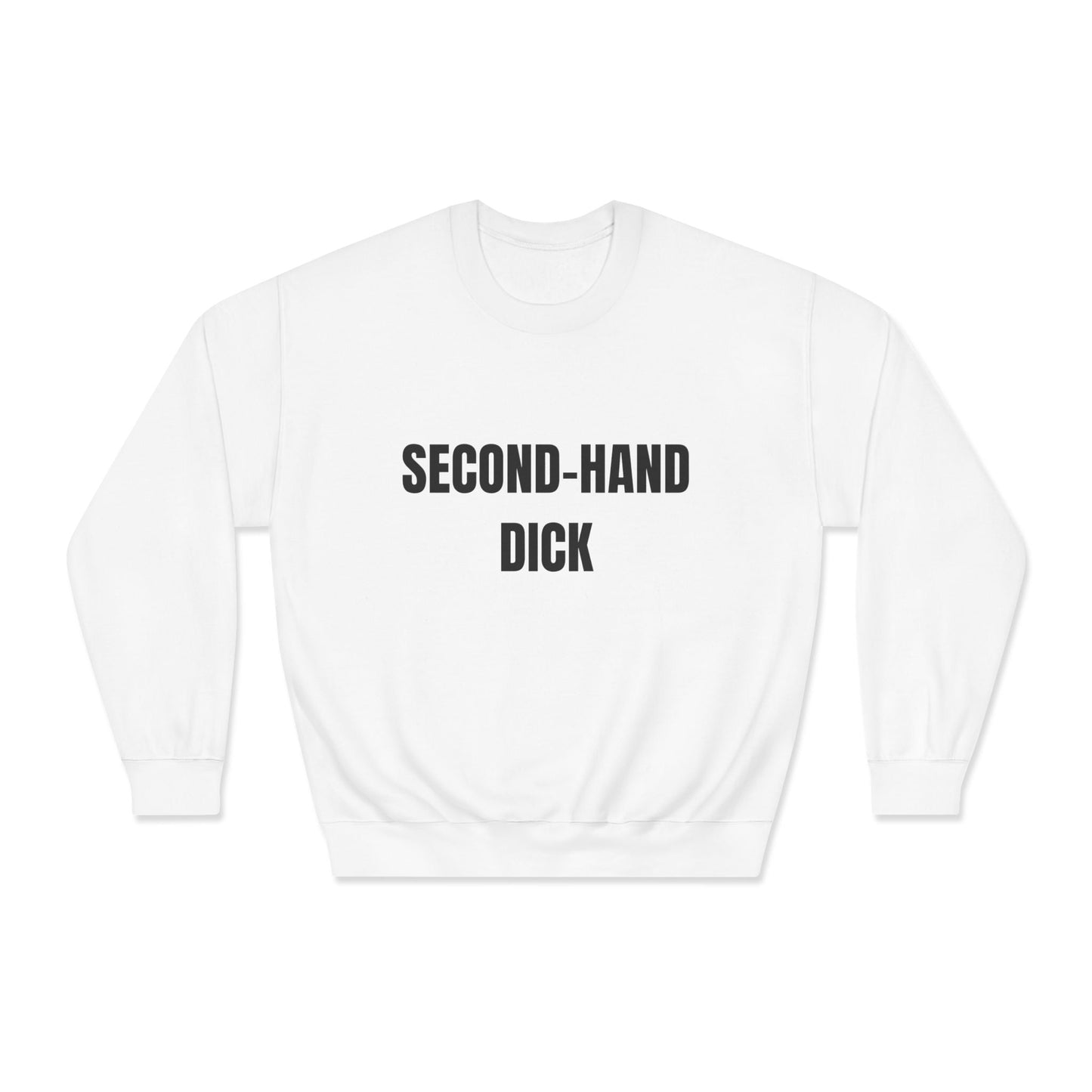 Funny Unisex Crewneck Heavy Weight Sweatshirt - Second-Hand Dick Printify