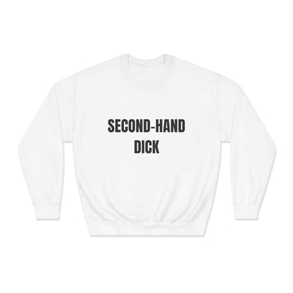 Funny Unisex Crewneck Heavy Weight Sweatshirt - Second-Hand Dick Printify