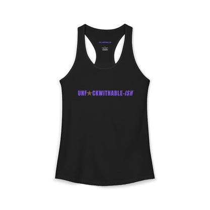 UNF★CKWITHABLE-ISH™ Women's Racerback Tank, 3 Colors Leopard Star