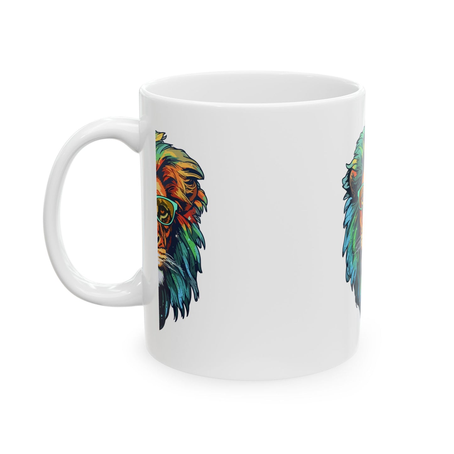 Inspirational Ceramic Mug, Lion Lovers