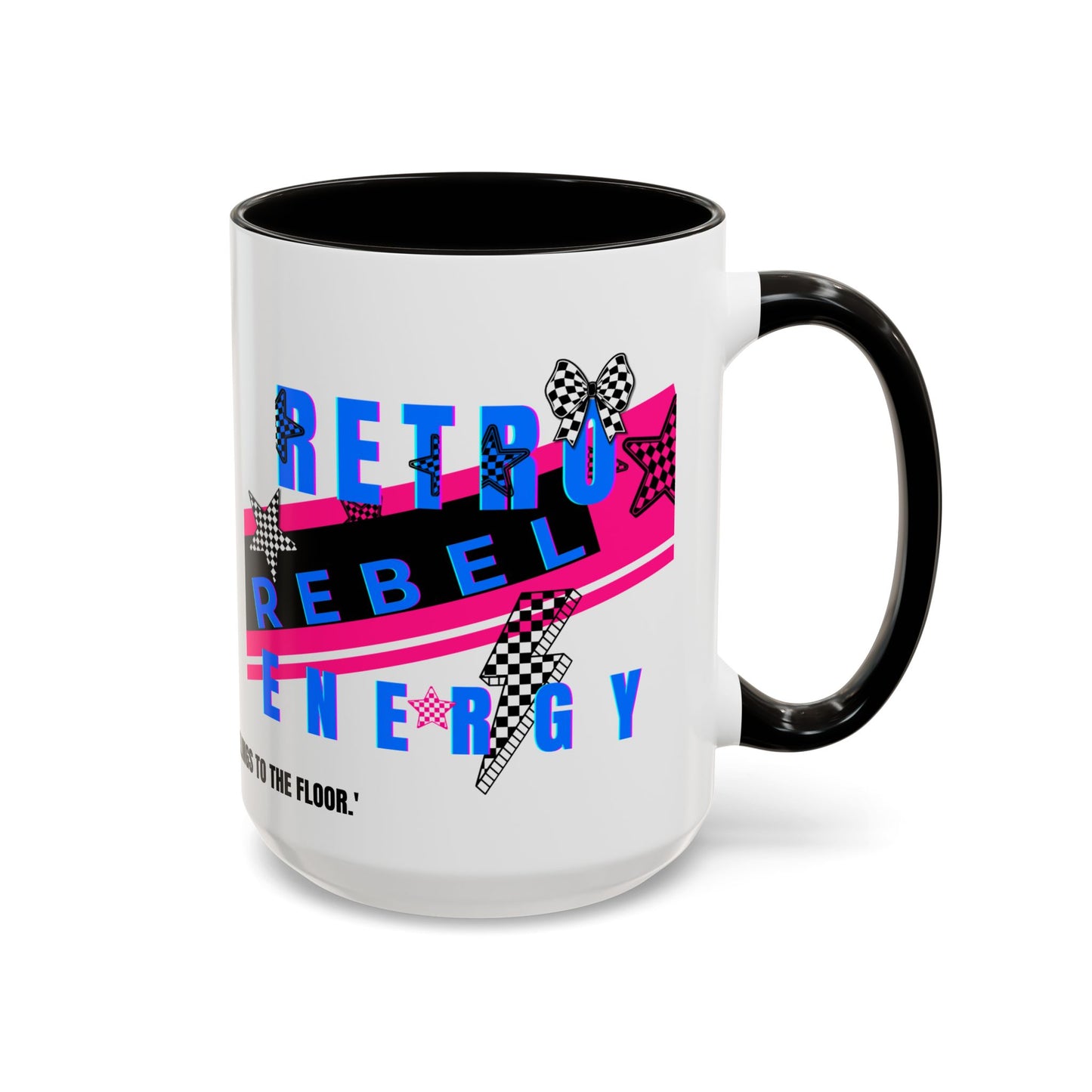 Retro Rebel Mug, 90s Pop Culture Nostalgia, "Bangs to the Ceiling"