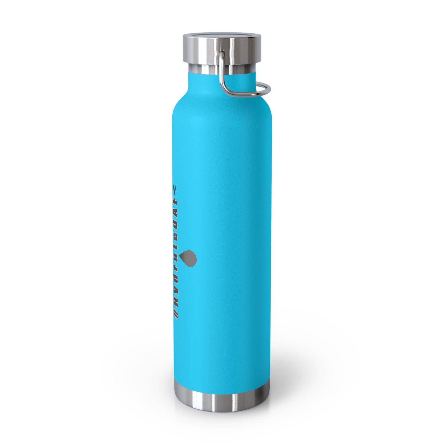 The Bean Lux™ #HydratedAF Custom Copper Vacuum Insulated Water Bottle 22oz, Outdoor Water Bottle, Your Initials