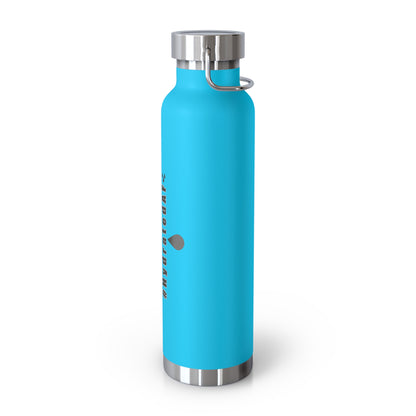 The Bean Lux™ #HydratedAF Custom Copper Vacuum Insulated Water Bottle 22oz, Outdoor Water Bottle, Your Initials