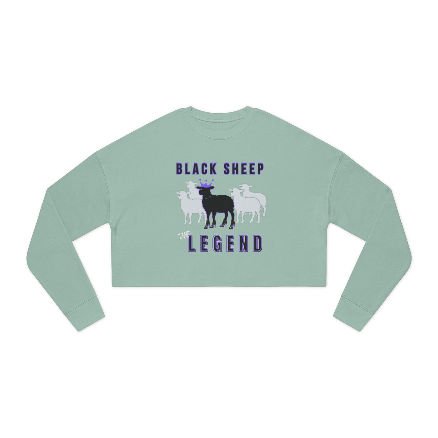 Women's Streetwear Black Sheep Bundle – Cropped Sweatshirt + Mug + Car Air Freshener