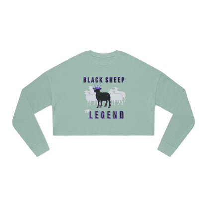 Women's Streetwear Black Sheep Bundle – Cropped Sweatshirt + Mug + Car Air Freshener