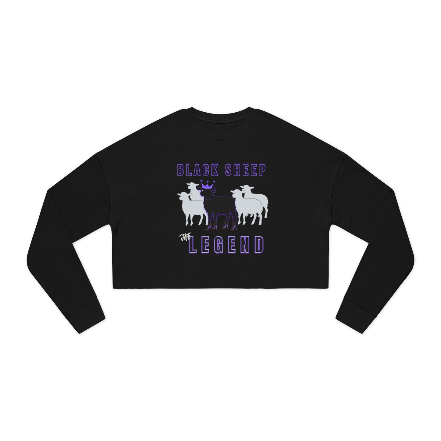 Women's Streetwear Black Sheep Bundle – Cropped Sweatshirt + Mug + Car Air Freshener
