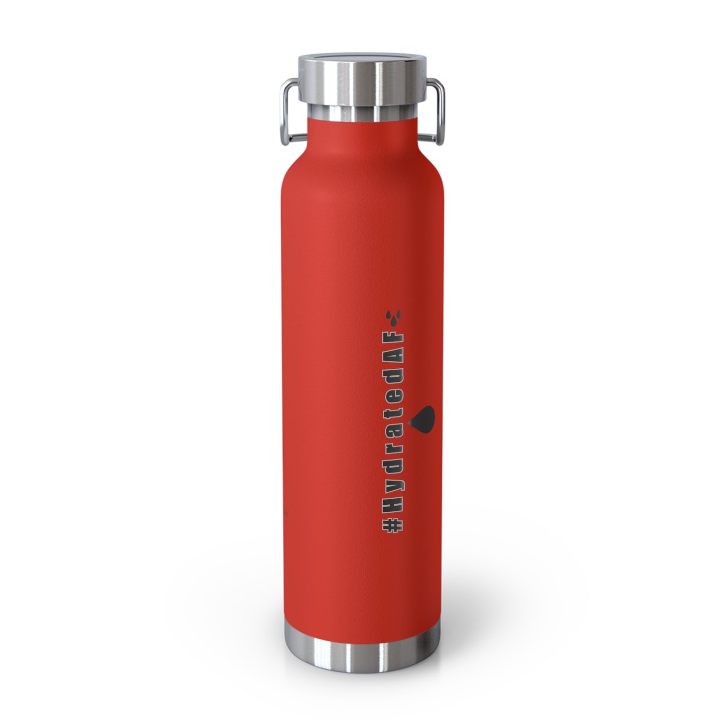 The Bean Lux™ #HydratedAF Custom Copper Vacuum Insulated Water Bottle 22oz, Outdoor Water Bottle, Your Initials