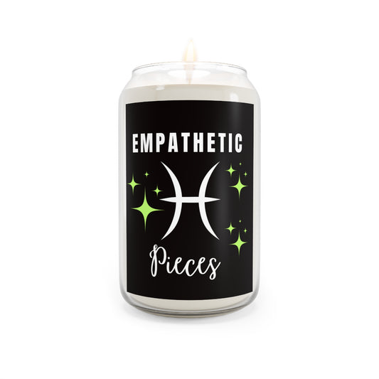 Empathetic Pieces Scented Candle - 13.75oz - Calm & Zen Aromatherapy for Pisces