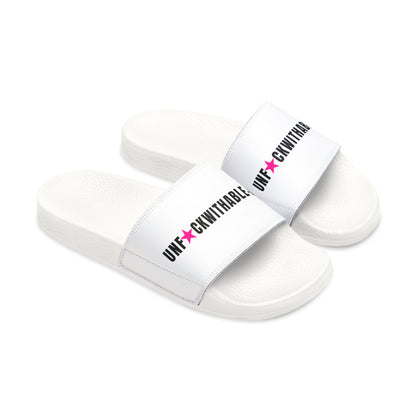 UNF★CKWITHABLE-ISH Women’s Slides — Hot-Pink Star Edition