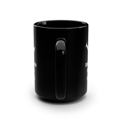 TikTok Inspired Black Mug 15oz, #RealLifeHustle