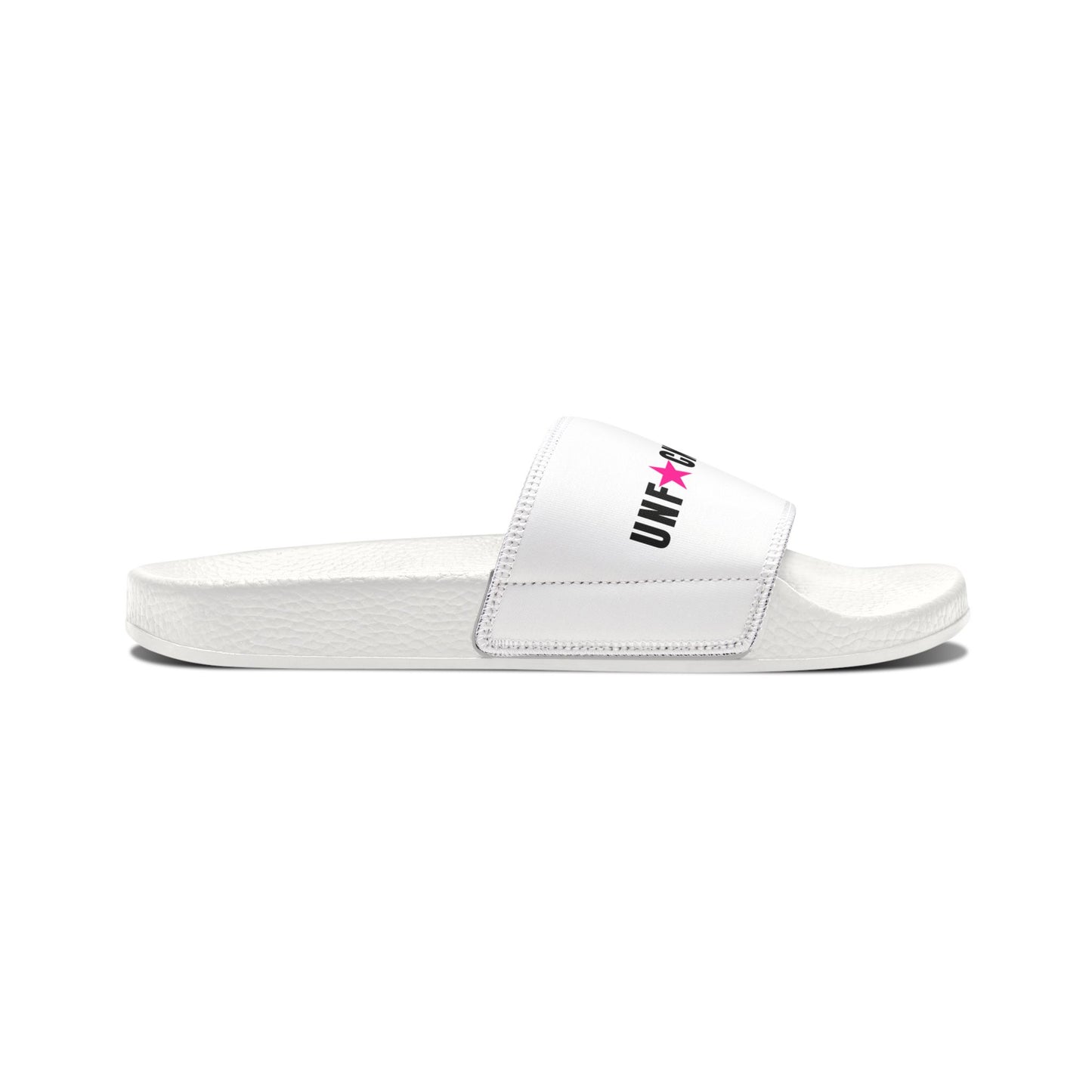 UNF★CKWITHABLE-ISH Women’s Slides — Hot-Pink Star Edition
