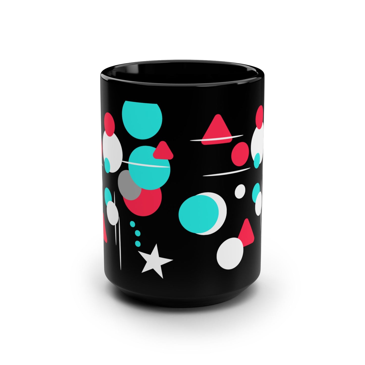 Inspirational Black Ceramic Mug, Mood Board Energy