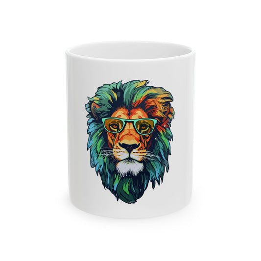 Inspirational Ceramic Mug, Lion Lovers
