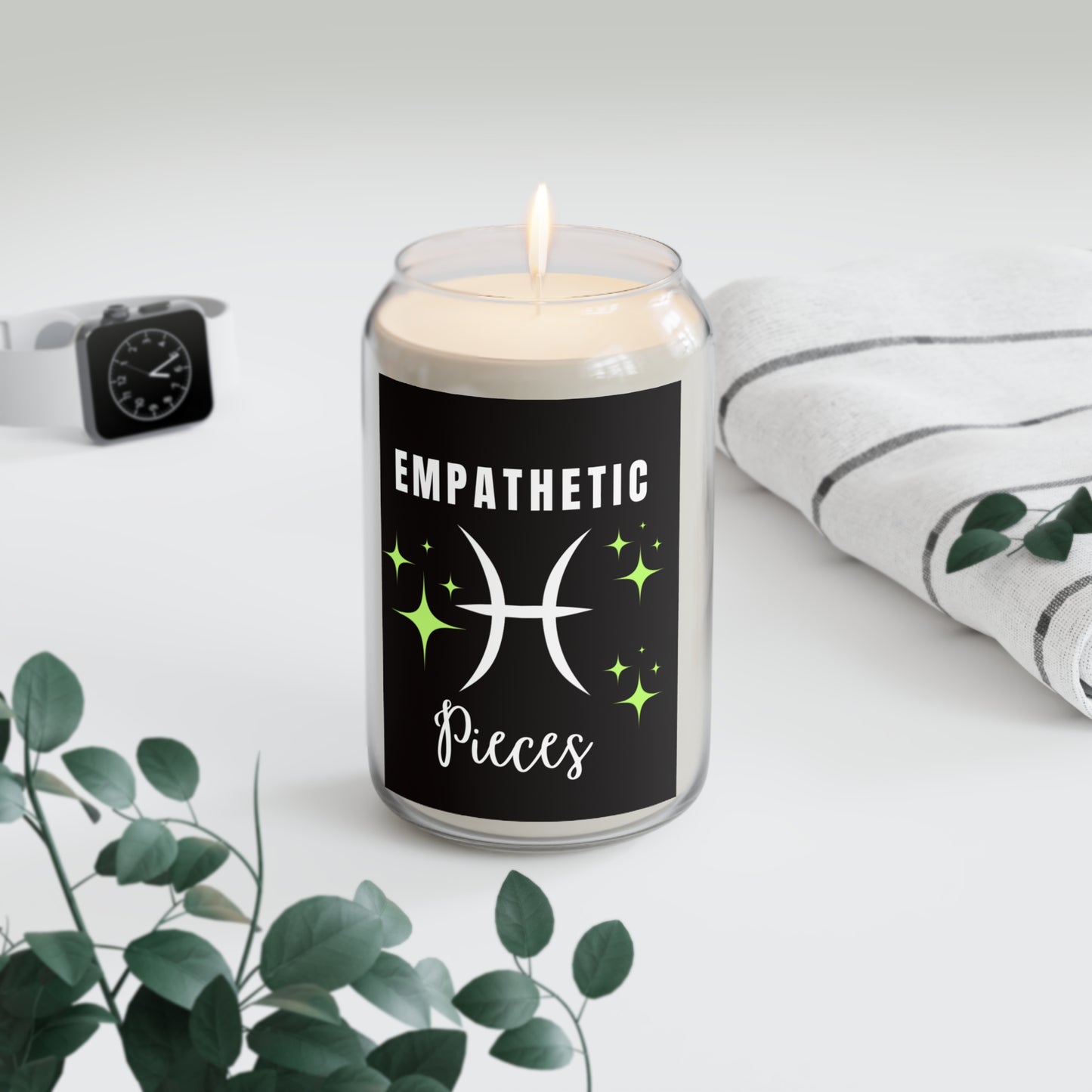 Empathetic Pieces Scented Candle - 13.75oz - Calm & Zen Aromatherapy for Pisces