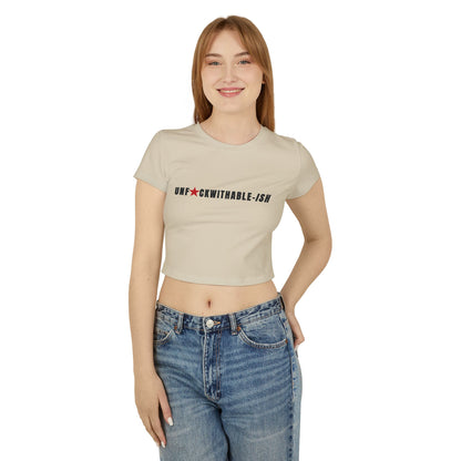 UNF★CKWITHABLE-ISH Women's Organic Cotton Baby Tee, Streetwear Style
