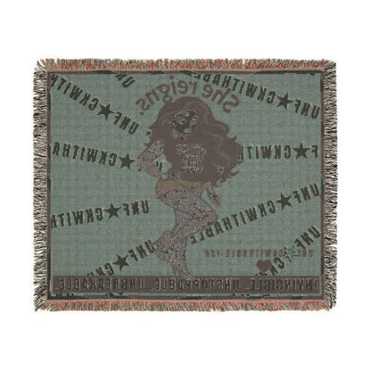 UNF★UCKWITHABLE-ISH™ 
Skarlitt, Woven Blanket/Wall Tapestry