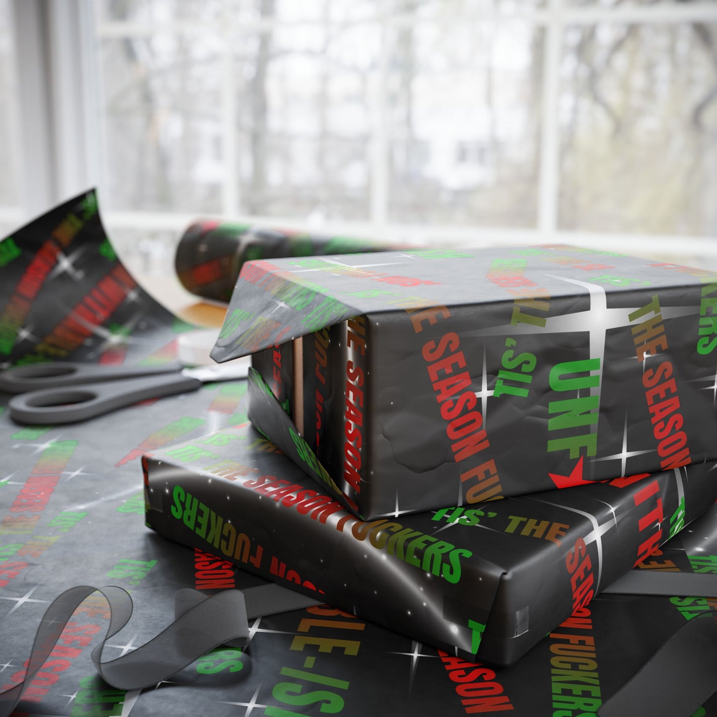 Tis’ The Season, F★ckers – UNF★CKWITHABLE-ISH Holiday Wrap Paper