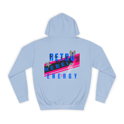 Unisex Hoodie, Retro Rebel Streetwear - Invincible Unstoppable Unbreakable 7 Colors