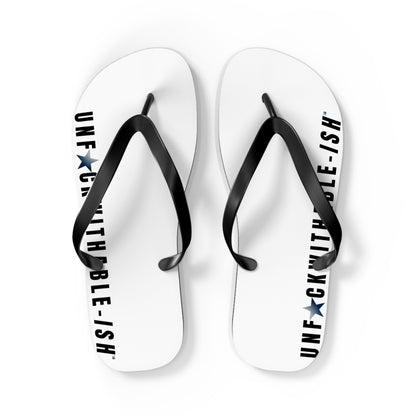 UNF★CKWITHABLE-ISH™ Flip Flops Black/Black Gradient Star
