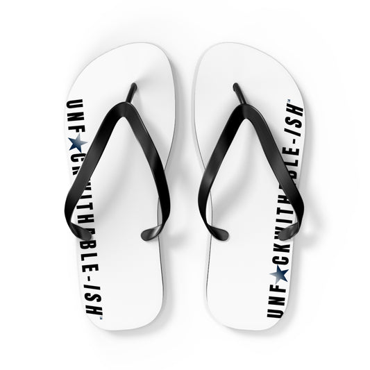 UNF★CKWITHABLE-ISH™ Flip Flops Black/Black Gradient Star