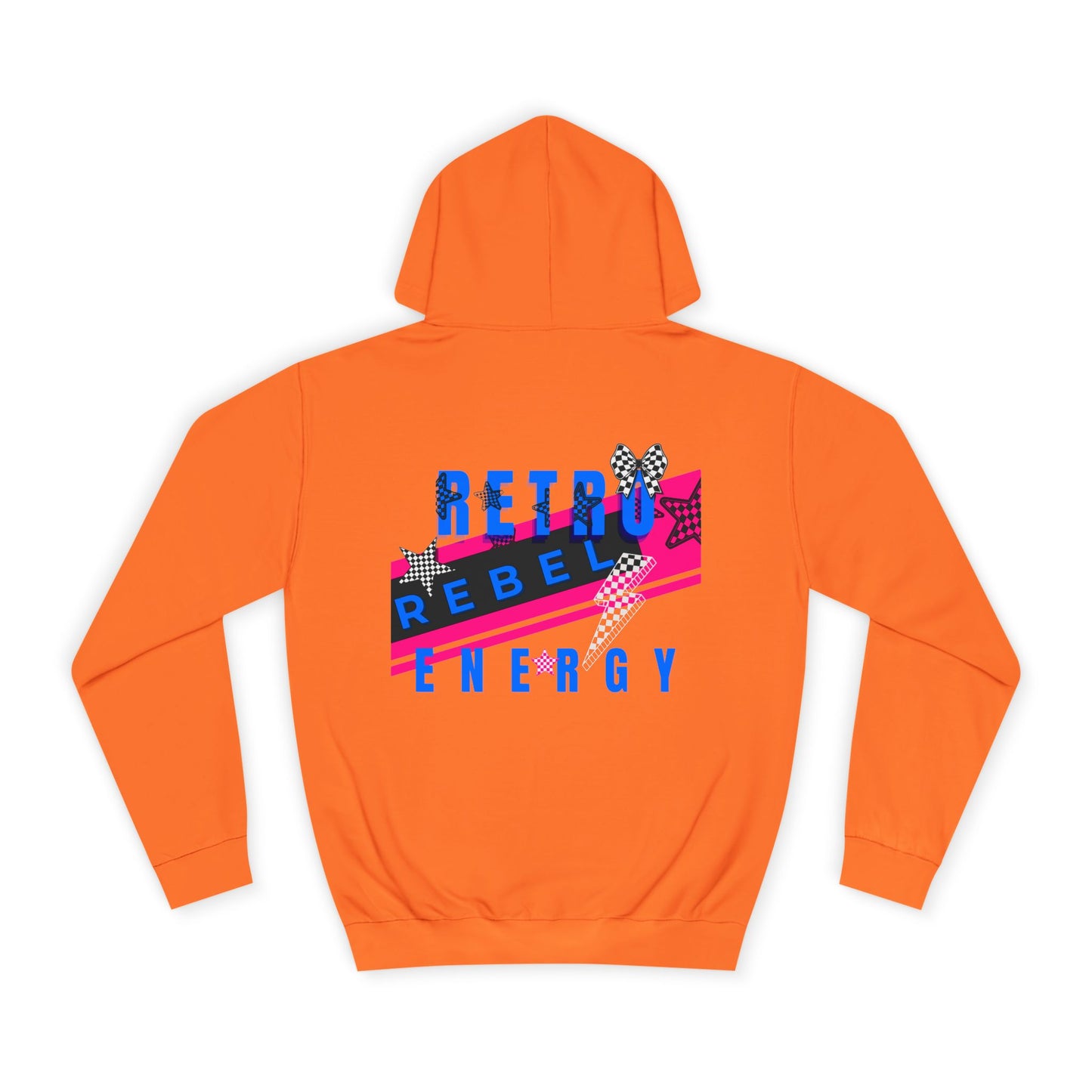 Unisex Hoodie, Retro Rebel Streetwear - Invincible Unstoppable Unbreakable 7 Colors