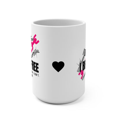 Custom Sobriety Mug, Chains Break - Hot Pink Edition + Sober Date