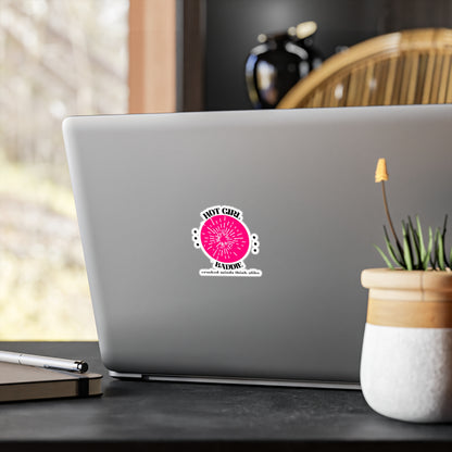 Hot Girl Baddie Vinyl Decal, Trendy Sticker for Self-Expression