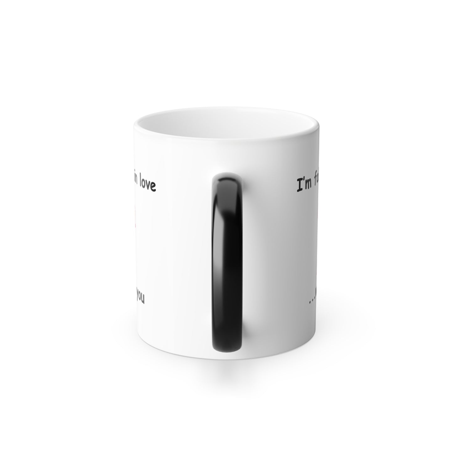 Hidden Message Color Changing Mug, I think I'm Falling In Love - Color Morphing