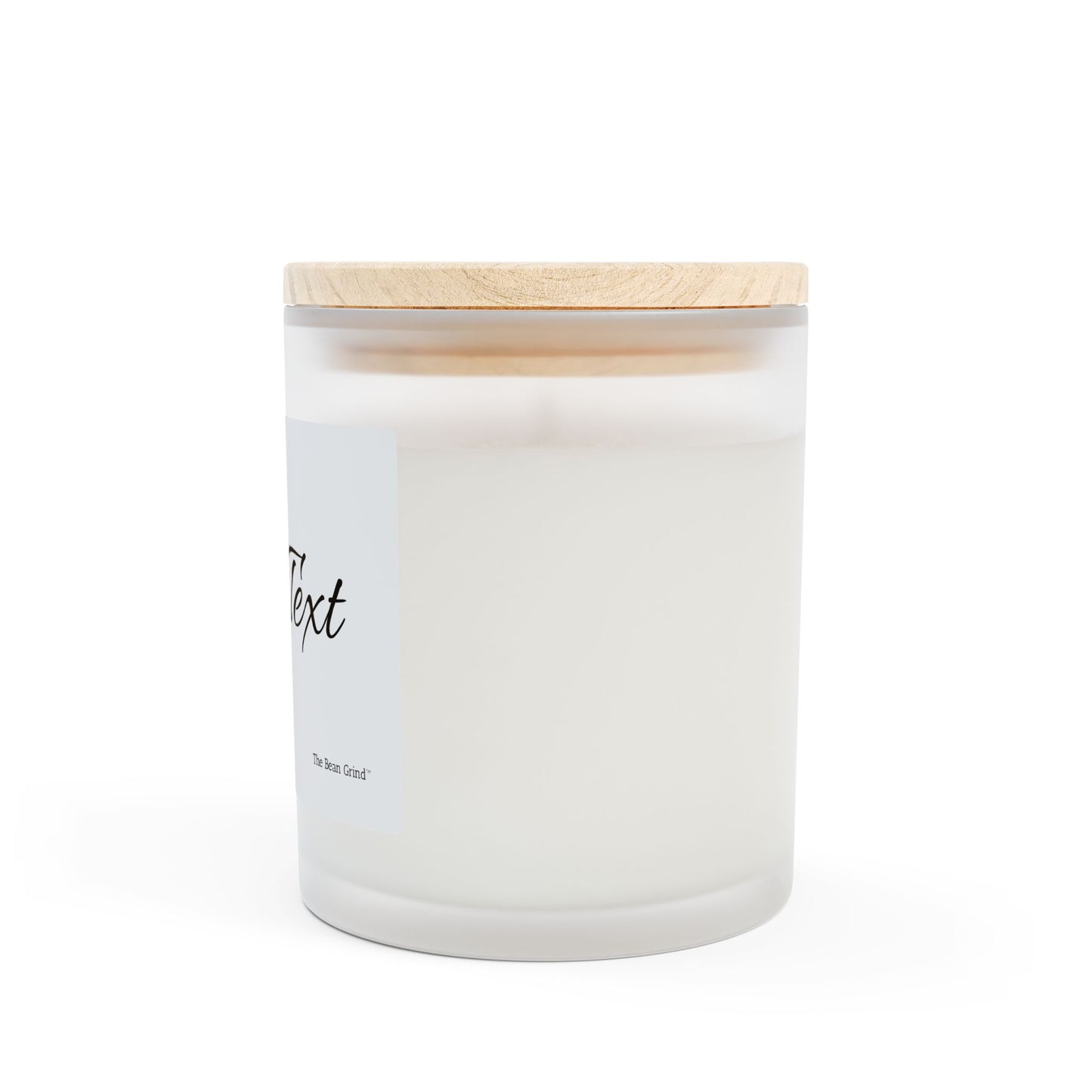 The Bean Grind™ Custom Frosted Glass Scented Candle, 9 Scent