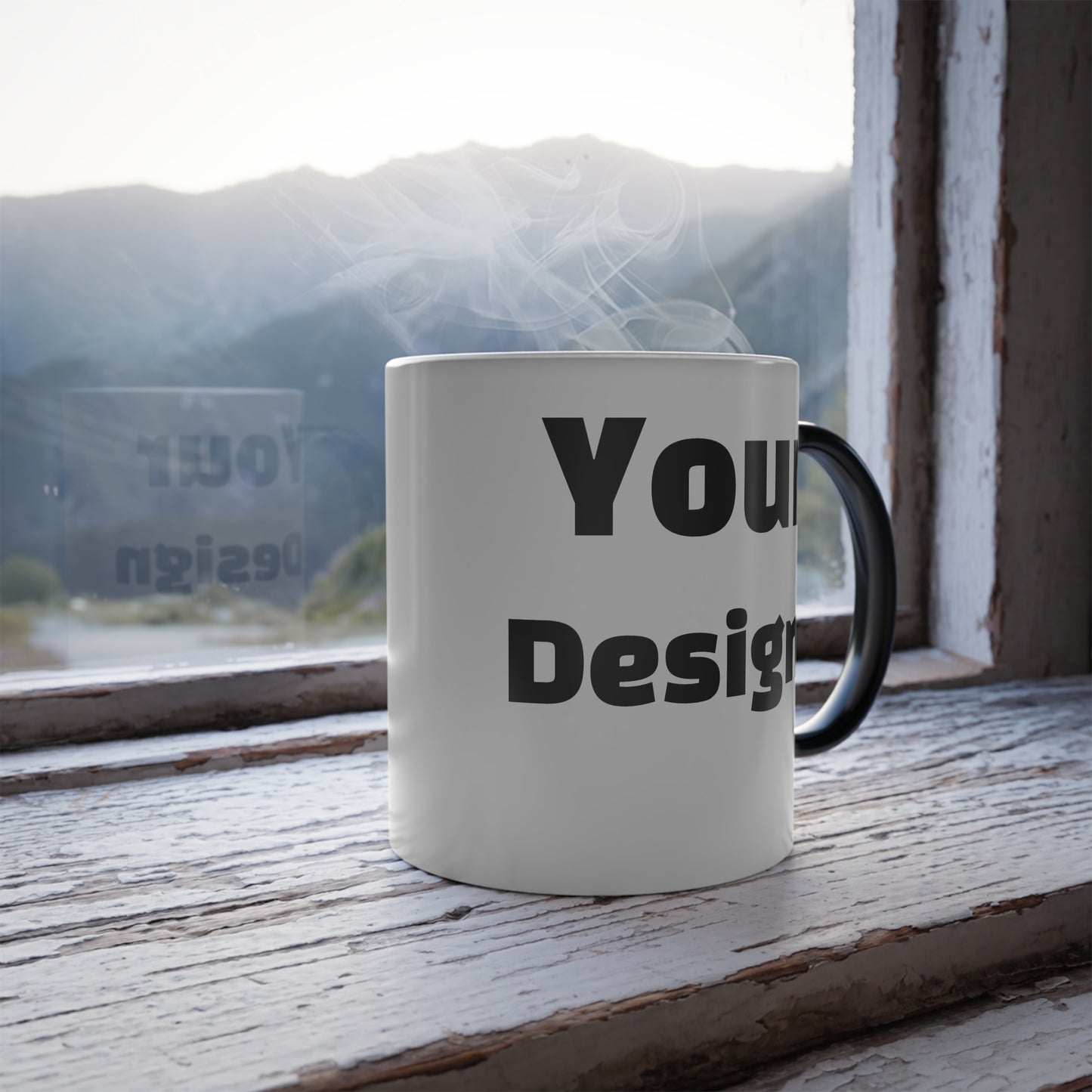 Hidden Message Mug, Color Morphing Heat Activated - Personalized Design