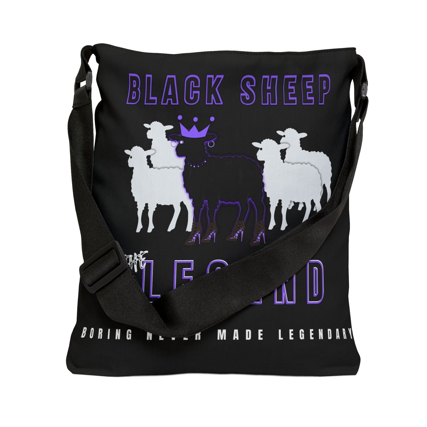 The Legend Black Sheep Adjustable Tote Bag