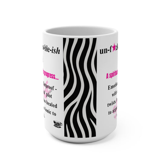 Funny U★ckwithable-ish Retro-Rebel Mug, Hot Pink with Definition