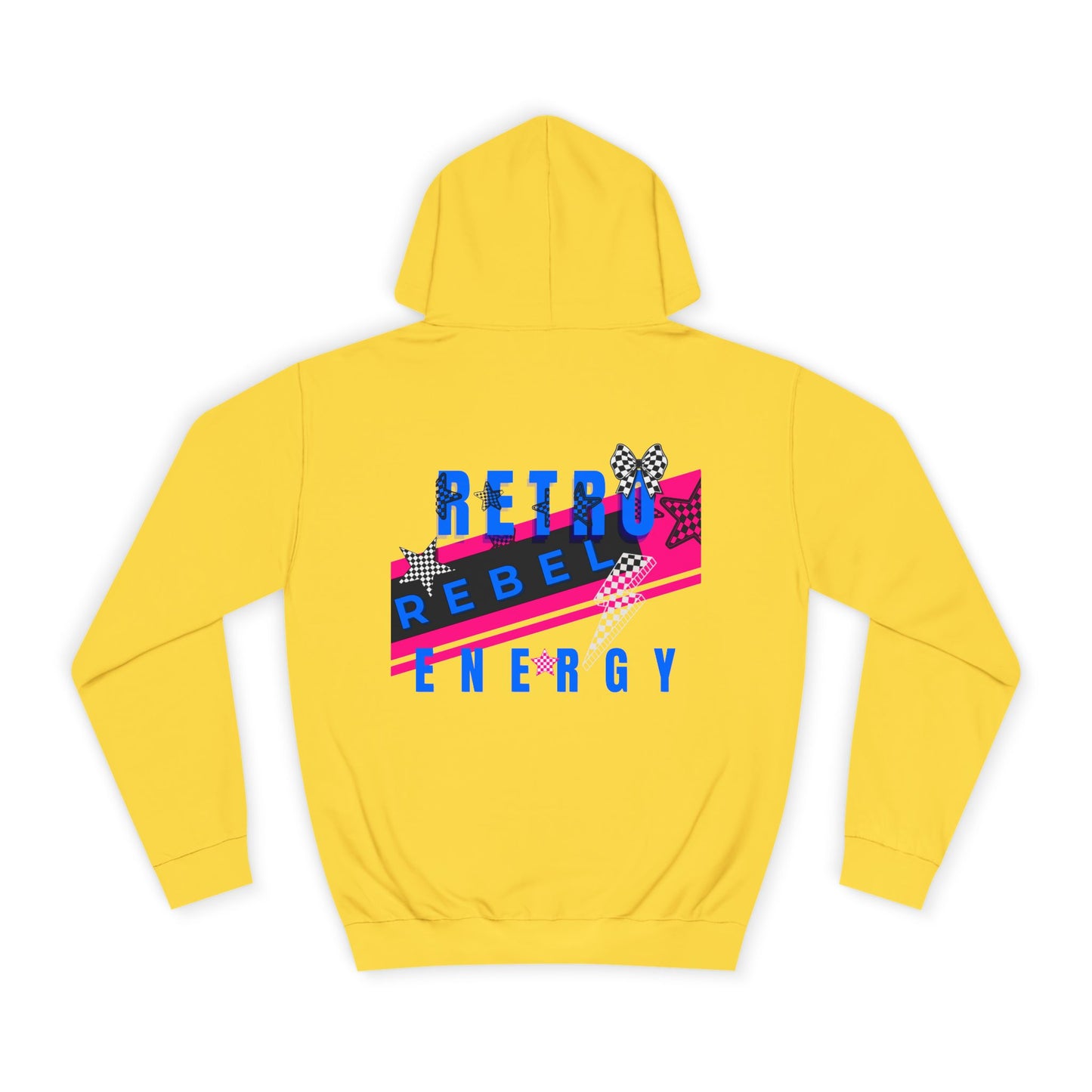 Unisex Hoodie, Retro Rebel Streetwear - Invincible Unstoppable Unbreakable 7 Colors