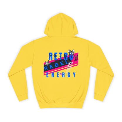 Unisex Hoodie, Retro Rebel Streetwear - Invincible Unstoppable Unbreakable 7 Colors