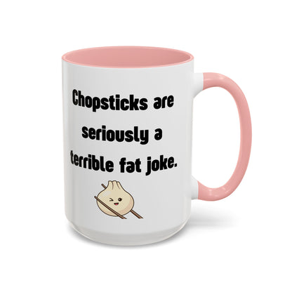 Von TikTok inspirierte Tasse mit buntem Akzent