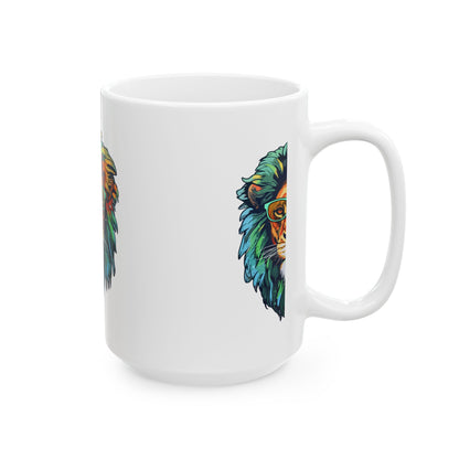 Inspirational Ceramic Mug, Lion Lovers