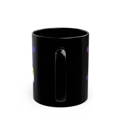 Custom Funny Ceramic Black Mug, Main Character Energy, 11oz & 15oz - Personalized Mood