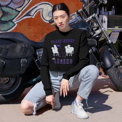 Women's Streetwear Black Sheep Bundle – Cropped Sweatshirt + Mug + Car Air Freshener