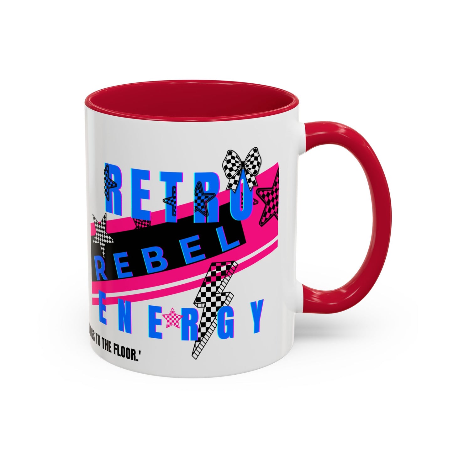 Retro Rebel Mug, 90s Pop Culture Nostalgia, "Bangs to the Ceiling"