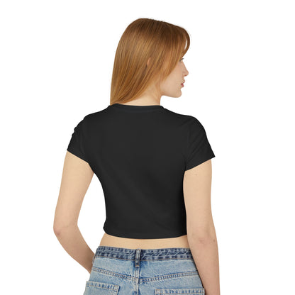Classy Smart-Ass Women's Cropped Baby Tee Organic Cotton