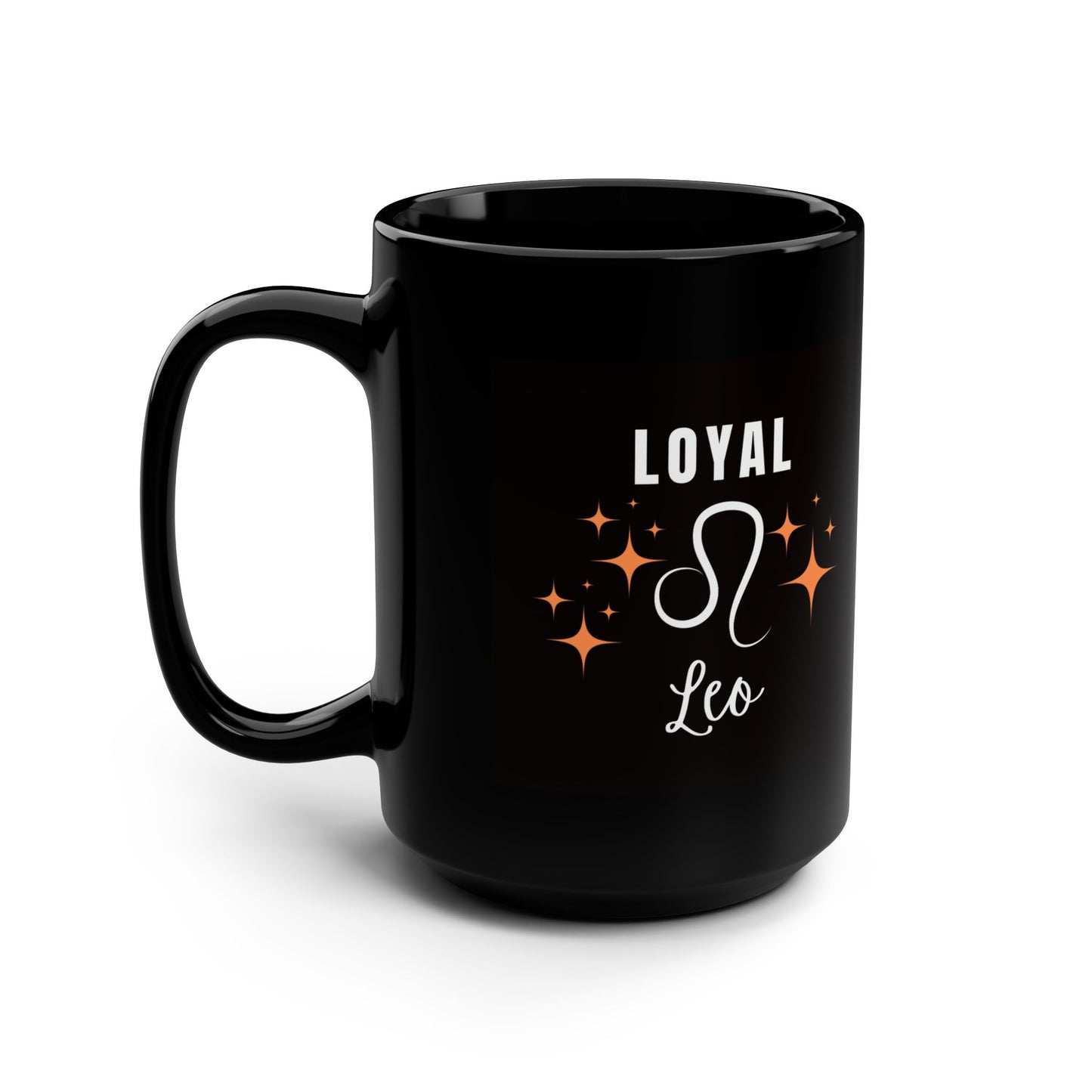 Loyal Leo Black Mug - Perfect Gift for Astrology Lovers