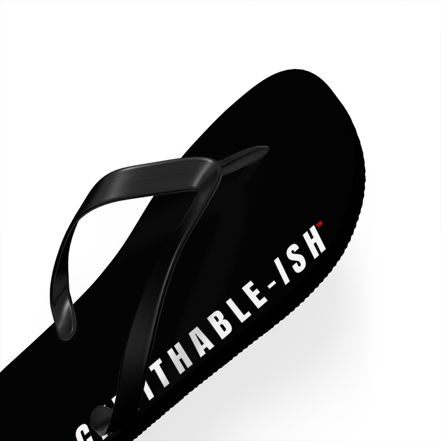 UNF★CKWITHABLE-ISH™ Flip Flops White/Red Star