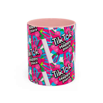 Von Tiktok inspirierte Tasse mit buntem Akzent