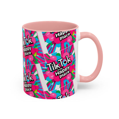 Von Tiktok inspirierte Tasse mit buntem Akzent
