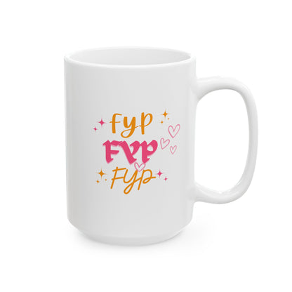 Keramiktasse mit TikTok-Motiv