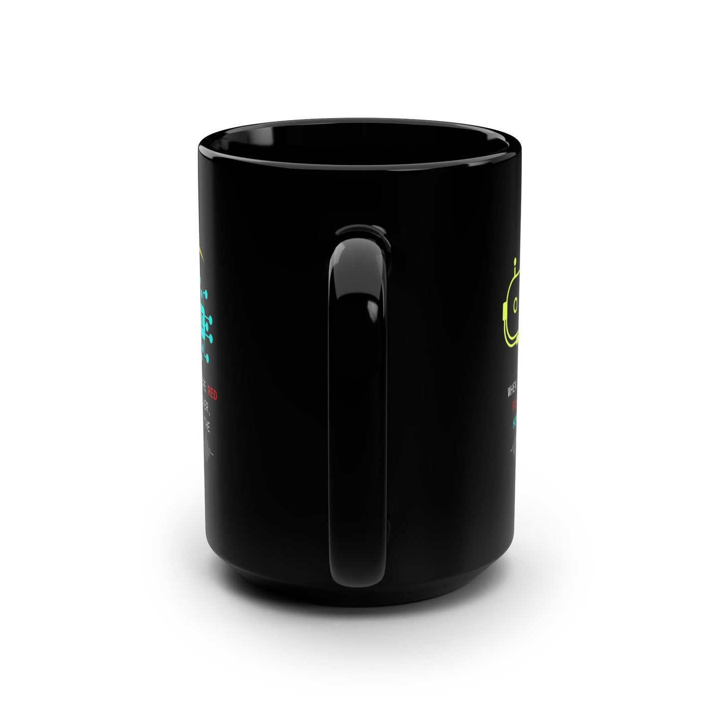 Funny Black Mug, AI & EX'S